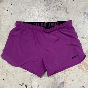 Nike Gym Shorts with spandex - Purple size small